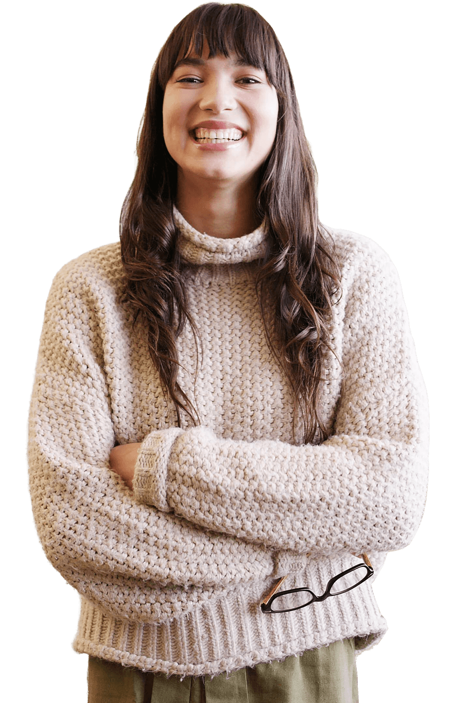 Childcare teacher smiling